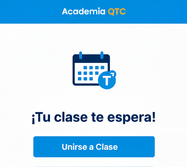 Invitación a clase Academia QTC